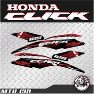 Honda click V2 Premium Decal, Easy install stiker motor