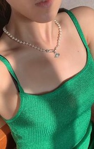 Vivienne Westwood 珍珠別針項鍊 極新 實戴圖一圖二 超美💕