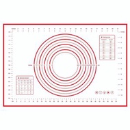 [40*60cm ]廚房矽膠烘焙墊 矽膠擀面墊抗菌食品級加厚烘焙矽膠墊 矽膠揉麵墊 烘培揉麵不粘墊 附刻度b 案板擀麵墊和麵墊
