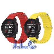 Ocean Strap Rubber Silicone Watch Band Garmin Forerunner 245 245m Fr245 F255 645 645 Music Edition