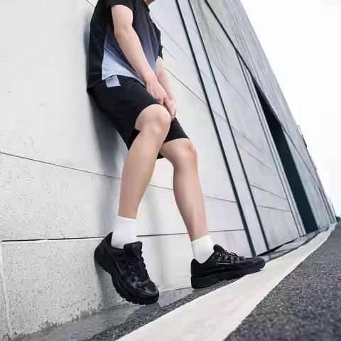 Nike Men's Shoes P-6000 Sports Shoes Black Warrior Running Shoes Lightweight Cushioning Running Shoe