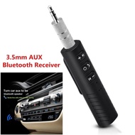 ตัวรับสัญญาณบูลทูธแบบพกพา บลูทูธในรถยนต์ Car Bluetooth AUX 3.5mm Jack Bluetooth Receiver Handsfree Call Bluetooth Adapter Car Transmitter Auto Music Receivers เปลี่ยนลำโพงธรรมดา เป็นลำโพงบูลทูธ