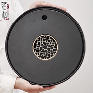 Tea Tray Ceramic All-Porcelain Japanese Dry Brewing Tray Water Storage Tray Household Simple Chaosha