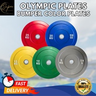 Olympic Plates Color Bumper Plates weights 5kg/10kg/15kg/20kg/25kg for Gym and Home work-out