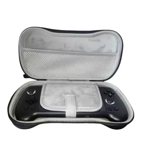 Handheld Case for Anbernic RG557 Game Console Shockproof Portable Organizer Bag Carry Bag Black