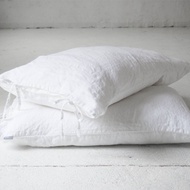 [Ready Stock] Cooling Linen Pillowcase with Side Tie Closure  Standard Size Protector for Bed Pillow