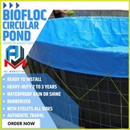 ➞ ∩ ➫ Circular Tank Fish Pond Maruyama Rubberized 100% Waterproof Fish tank Trapal Lona Tolda High