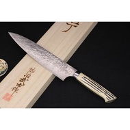 🇯🇵💖 佐治武士 鑽石磨亮 牛刀 SG-2 粉末鋼 210mm 💓 白鹿角柄 💓 日本高級廚刀 佐治打刃物 💓 Takeshi Saji