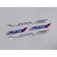 Wave 125i car flexible embossed sticker, Wave Thai sticker with glue