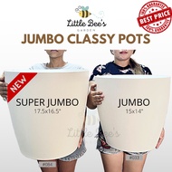 Super Jumbo Classy Minimalist Yayamanin Pots | White | Black | Pearlwave Pots |Super Big Pot | Timba +