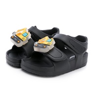ARNOR Traffic World Children Electric Light Sandals Middle Cartoon Made In Taiwan Velcro Black ASKT6