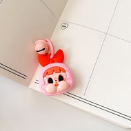 New For apple Air Tag case Cartoon Cute Crying baby labubu design Apple Air Tag protective cover sil