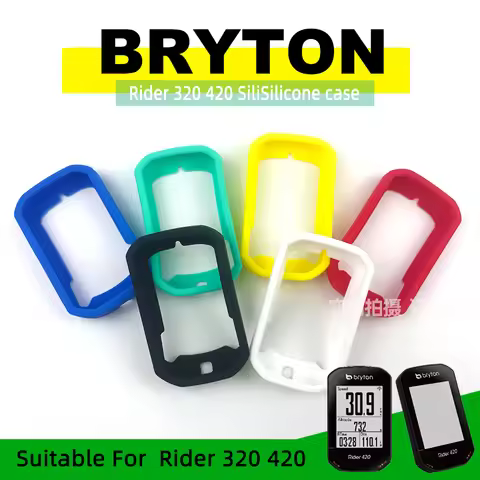 Bryton Rider 420 Rider 320 Case Bike Computer Silicone Cover Cartoon Rubber Protective Case + HD fil