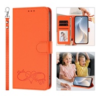 For Itel A90 A95 A80 A50 A48 A70 A05S A60 A60S A200 Smile Happy Love Leather Business Wallet Flip Co
