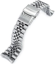 22mm Watch Band compatible with Seiko SKX007 SKX009, Super-JUB SEL, stainless steel