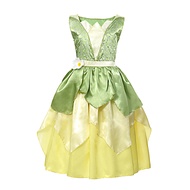 ZZOOI Fairy Tale Princess And Frog Costume For Kids Girls Cosplay Princess Tiana Tutu Dresses Birthd