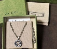 順豐包郵 💯全新 Gucci 經典雙G頸鏈 925銀 男女同款