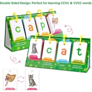English Cvc Kids Learning Alphabet Card Words Spelling Flash 129Pcs Educational Words