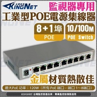 Monitor 9-Port 8-Channel PoE Power Hub Supply Network Switch Ethernet NVR