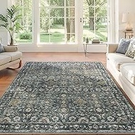 ARKIIK 9x12 Rugs for Living Room, Boho Washable Area Rugs for Bedroom, Rubber Backed Non Slip Floor 