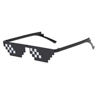 Thug Life Sunglasses Halloween Dress Up Pixelated Mosaic Glasses,Party Glasses MLG Shades