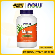 Now Foods, Maca, Reproductive Health, Sexual Well-being Support, 500 mg, 100-250 Veg Capsules