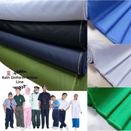 Kain / Kain Polyster / Kain Uniform / Kain Yellow Line / Kain Jururawat / Nurse Uniform / Company Un