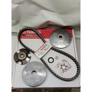 EGO'S / NOUVO S FRONT PULLEY SET ORIGINAL YAMAHA / CVT & BELT
