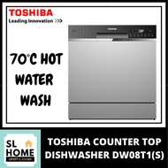TOSHIBA DW-08T1 / DW-08T3(NEW) COUNTER TOP DISHWASHER8 PLACE SETTING WITH UV ANTI BACTERIAL FILTER