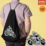 PROMO TERMURAH Tas Serut Pria Wanita String bag Stringbag Backpack Multifungsi Tas Ransel Tas Punggu