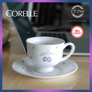 Corelle Tea Set Cup & Saucer PU / RS / SR / PVG /// Cawan dan Lapik High Tea