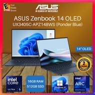 ASUS Zenbook 14 OLED (Core Ultra 5 225H/16GB/512GB/14 3K OLED TOUCHSCREEN/ Intel Arc Graphics/OFF HO