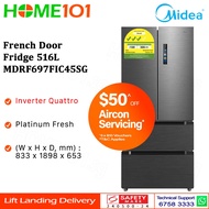 (PRE-ORDER) Midea French Door Fridge 516L MDRF697FIC45SG