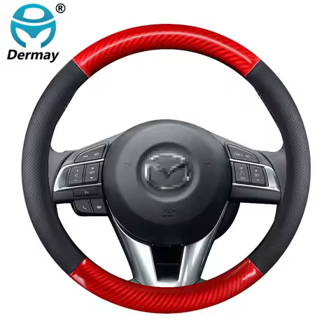 for Mazda 2 3 6 Axela Atenza Demio CX-3 CX-4 CX-5 CX5 CX 5 CX-7 CX-9 Car Steering Wheel Cover Genuin