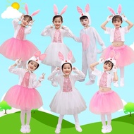 420Readystock Children's Animal Costume Bunny Performance Costume Bunny Performance Costume Toddler 