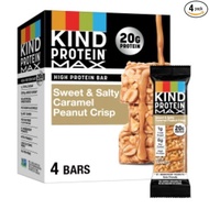 KIND Protein MAX Sweet Salty Caramel Peanut Crisp Snack Box