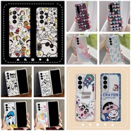 Ultra Thin Clear Transparent Cartoon Pattern Case Samsung Galaxy Z Fold 4 Z Fold 3 Full Protective S