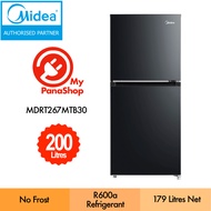 Midea Fridge 2-Door Refrigerator Peti Sejuk (200L) MDRT267MTB30 / MDRT267