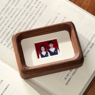Mini Fridge Magnet Black Walnut Marriage Registration ID Photo Polaroid Picture Frame Đồ Trang Trí N