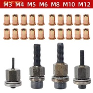 JEROMY Rivet Nut Tool, Threaded Rustproof Threaded Insert Tool, Rivet Nut Combination Kit Manual Car