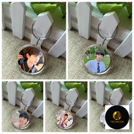 Round mica keychain PRINTED WITH Cute and convenient TF idol cpop family