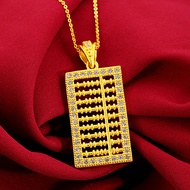 916 gold Zircon Abacus Pendant /emas loket 916  Abacus Pendant