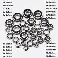 10pcs Rubber-Sealed Flanged Bearings F623 F695 F608 F6900 MF105 MF63 F6800 F6700 2RS Ball Bearing