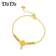 Original 916 gold anklet from the woman's dream catcher bell bead gold anklet