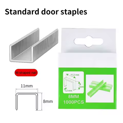 1000/3000/5000pcs U/ T/ Door Nail Manual Nail Gun Manual Nail Gun Accessories Staples Wood Furniture