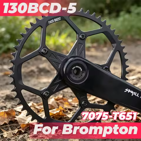 130 BCD Chainring 5 Bolts For Brompton Chainring 53 39 54 40 42 44 46 48 50t 52 54t 56t 58t 60 Tooth
