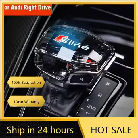 2025 Hot Audi Crystal Gear Shift Handle Head Lever For Audi Sline A6 C8 A6L RS7 A7 A5 A8 Q8 S8 SQ8 Q