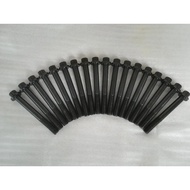 Cylinder Head Screw Bolt For Isuzu 4HK1 4HE1 NPR NPR-HD NQR NRR 18pcs