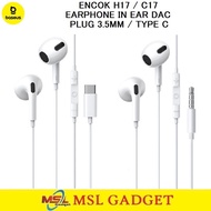 Baseus Headset Earphone 3.5mm Type C DAC Mic Android Encok H17 / C17