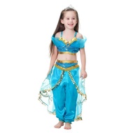Kids Set Costume Aladdin Princess Jasmine Indian